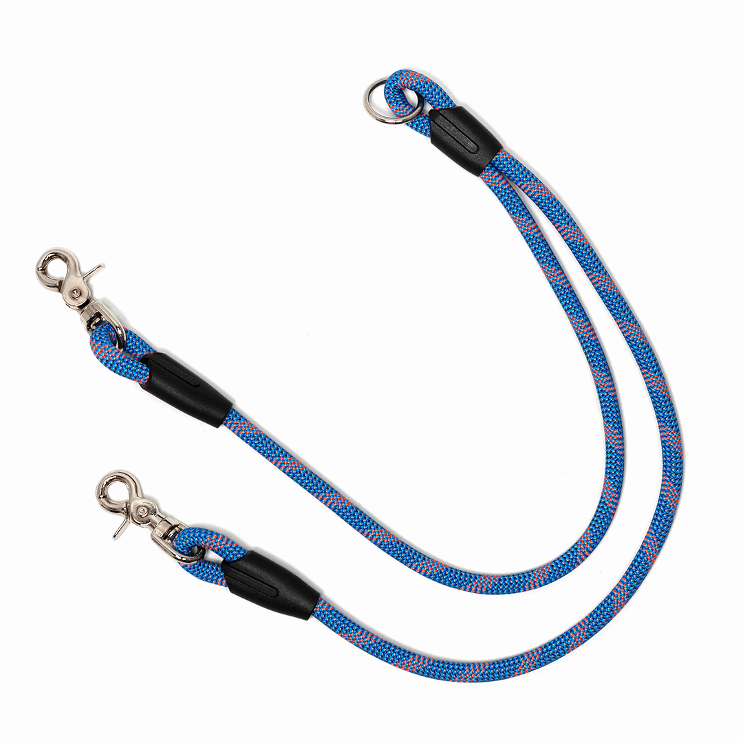 Rope Hounds - Splitter Dog Leash - Blues: Glacier Bay