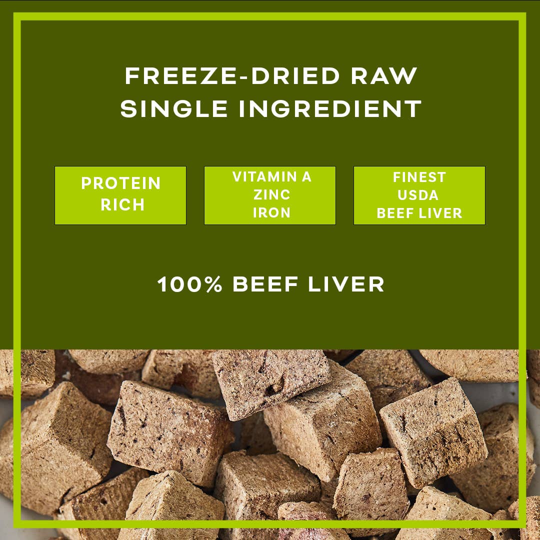 BARKIN - FREEZE DRIED BEEF LIVER SINGLE INGREDIENT DOG TREATS