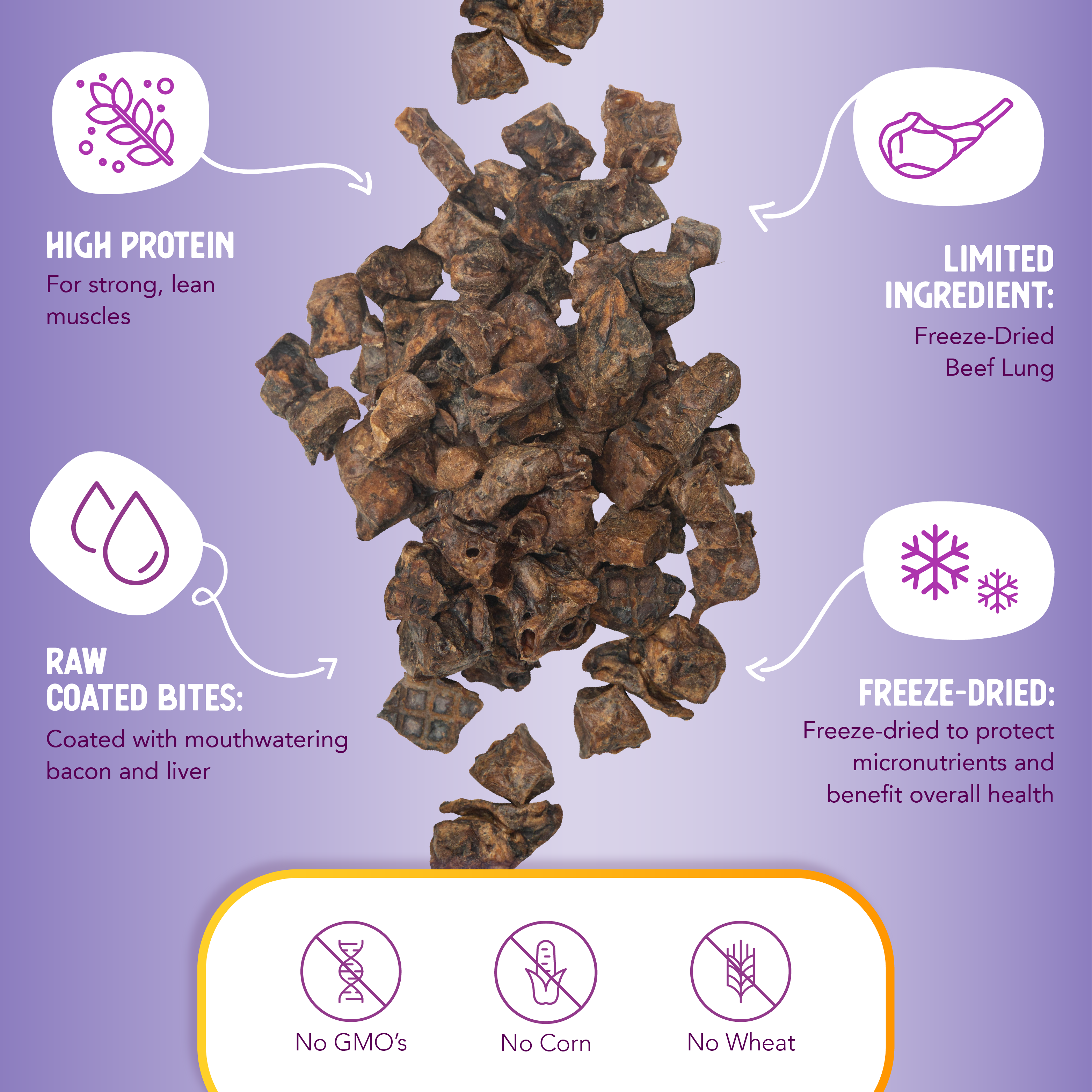 Health Extension Pet Care - Freeze Dried Bacon & Liver Bully Puffs: 5-ounces