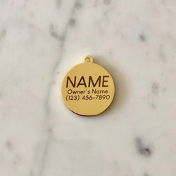 Treat Yo Self Pet ID Tag: Black