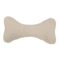 Plush Sherpa Bone Pillow Toy with Squeaker: S