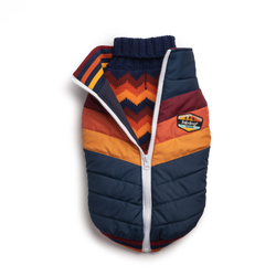 fabdog - Navy Chevron Dog Sweater: 8"