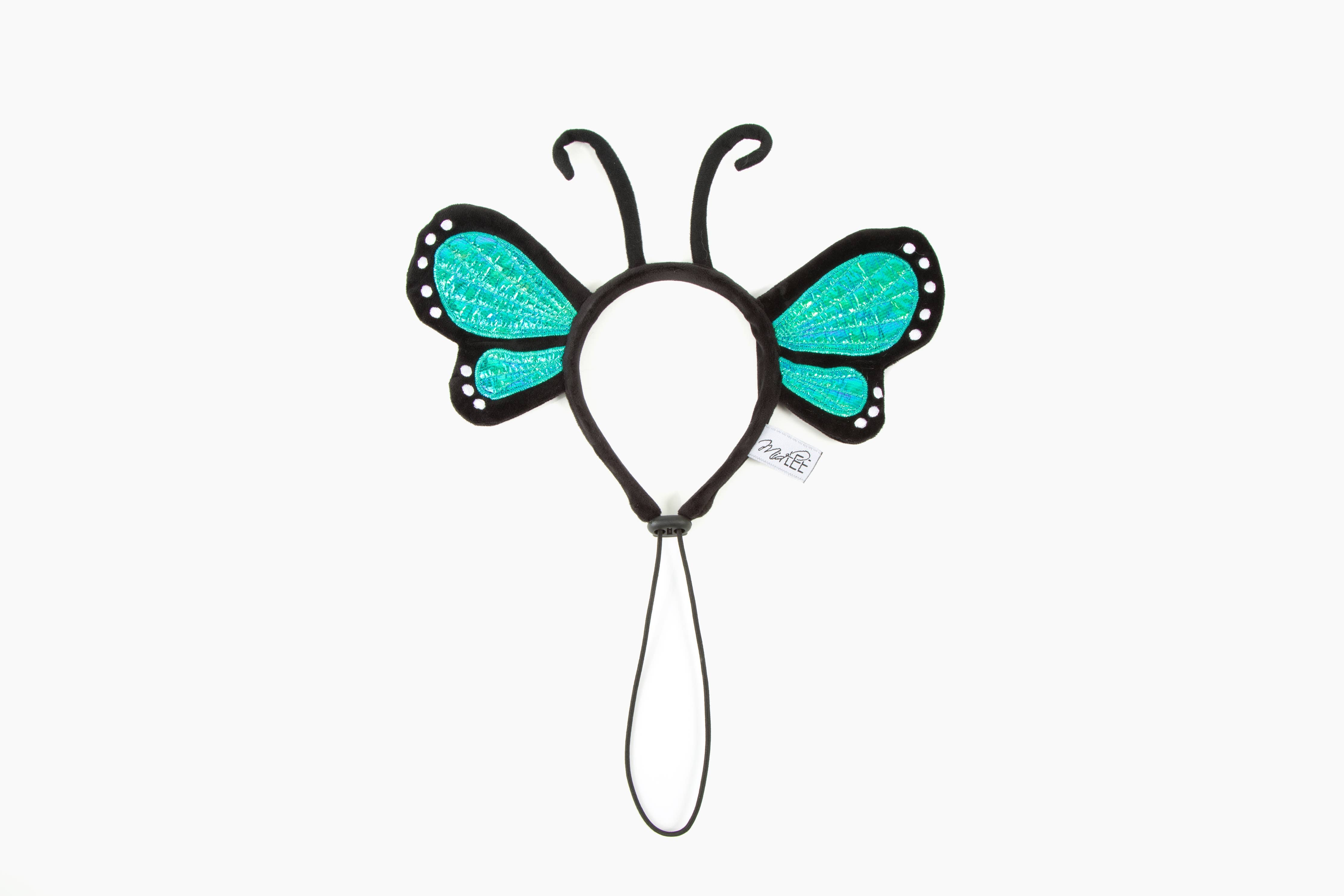 Midlee Designs - Midlee Butterfly Headband Halloween Dog Costume