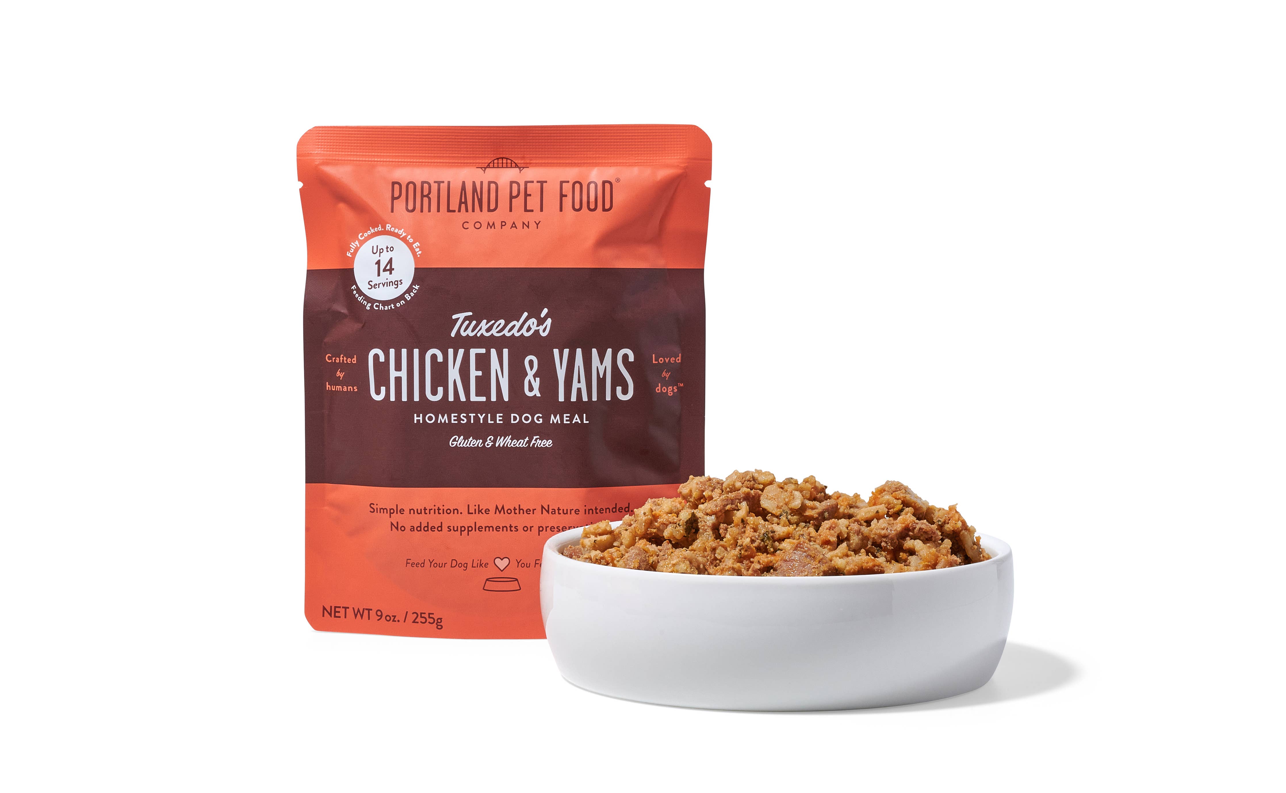 Portland Pet Food Company - Tuxedo's Chicken and Yams Homestyle Dog Meal