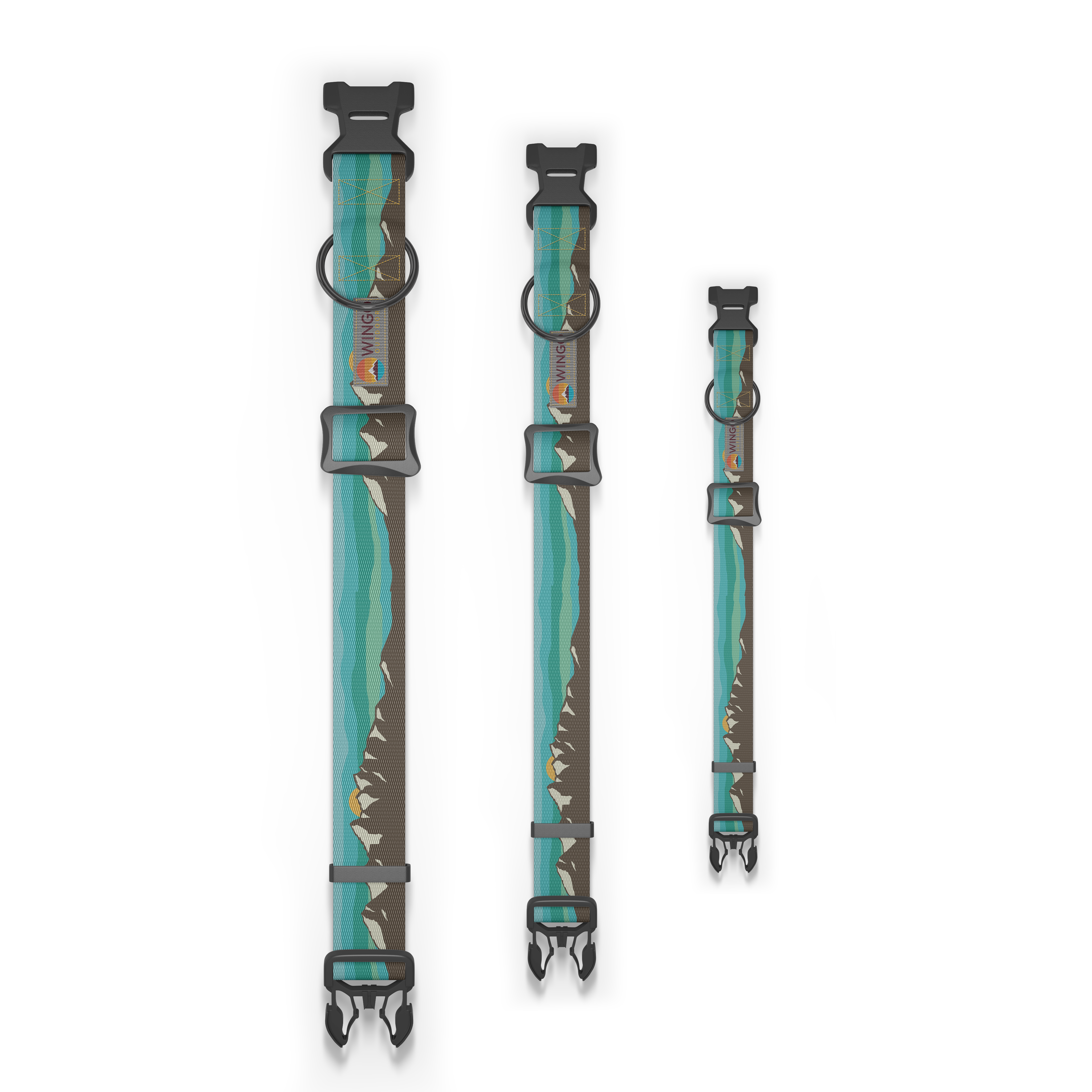 Wingo Outdoors - Coosa Dog Collar: Medium / Rainbow Trout