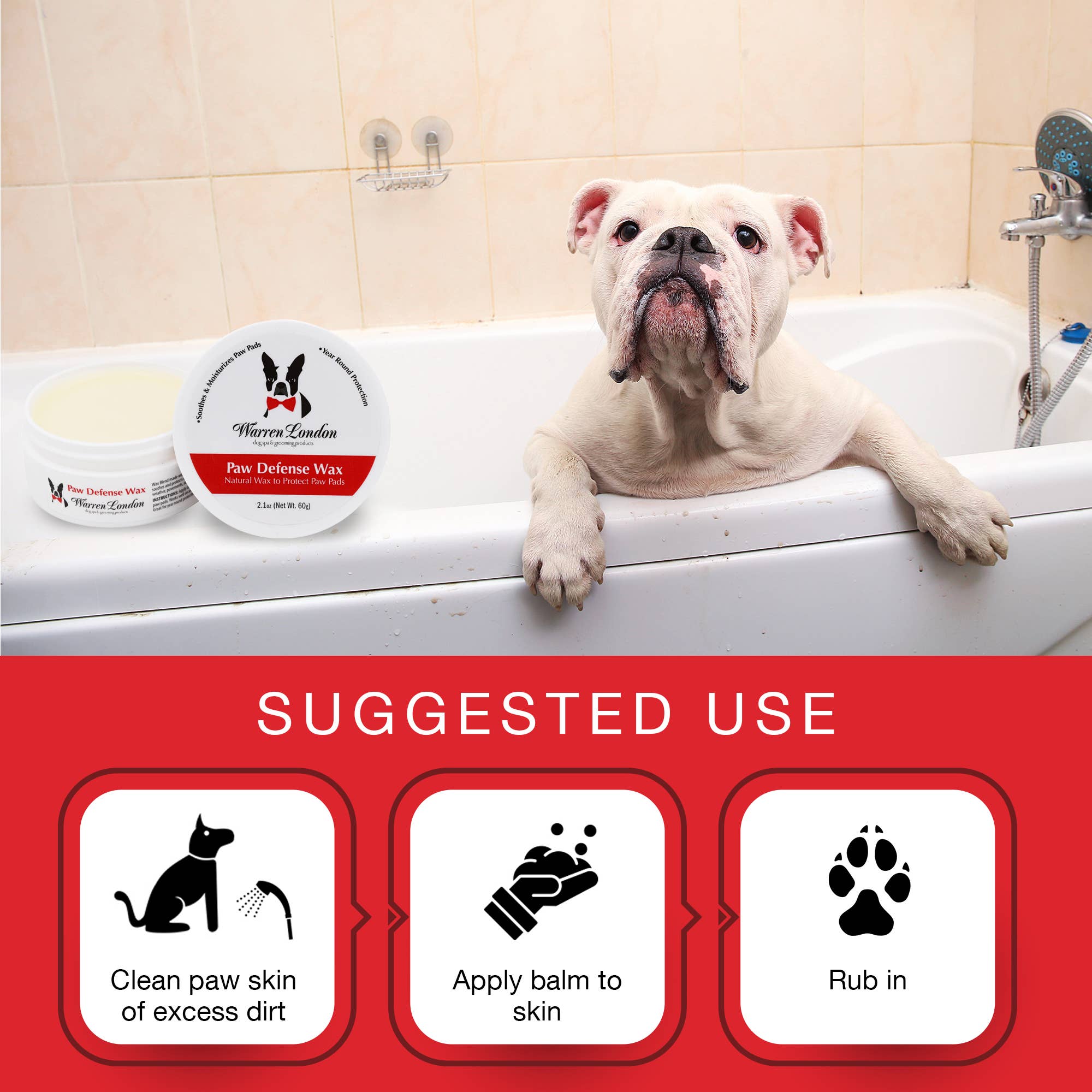 Warren London Dog Products - Paw Defense Wax - 2 oz