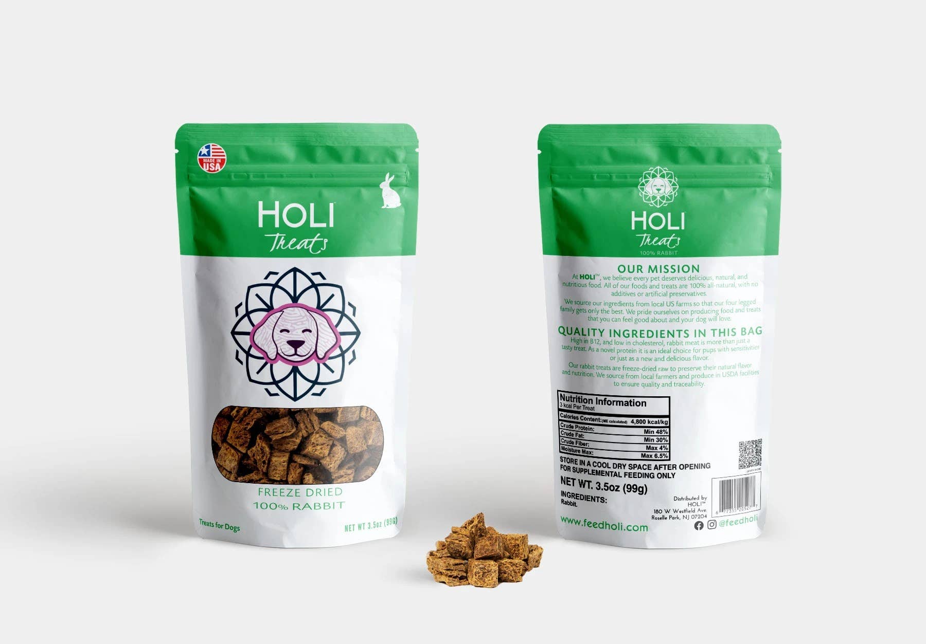 HOLI - 1.75 oz Rabbit Dog Treats