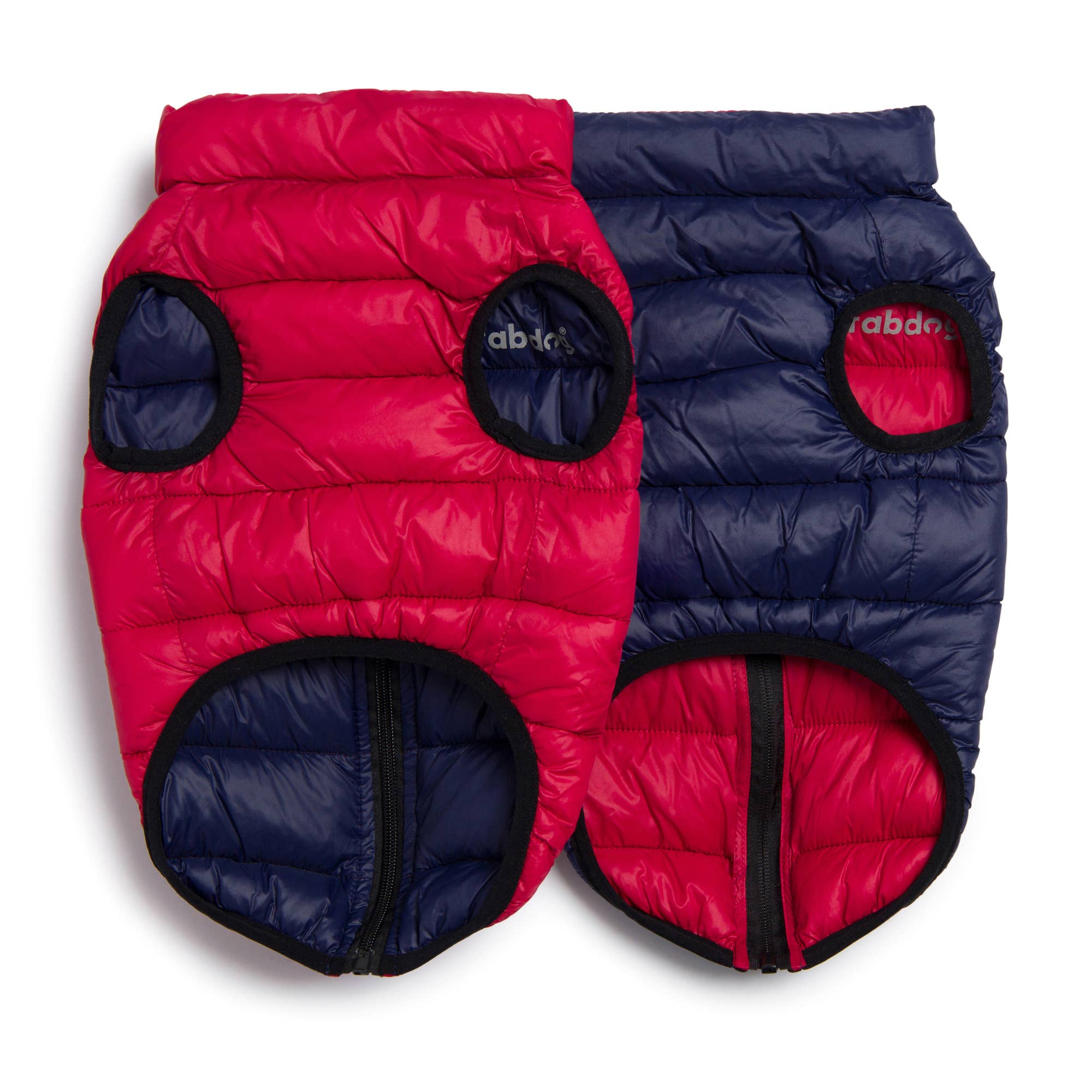 fabdog - Pack N' Go Reversible Puffer Red/Navy: 20