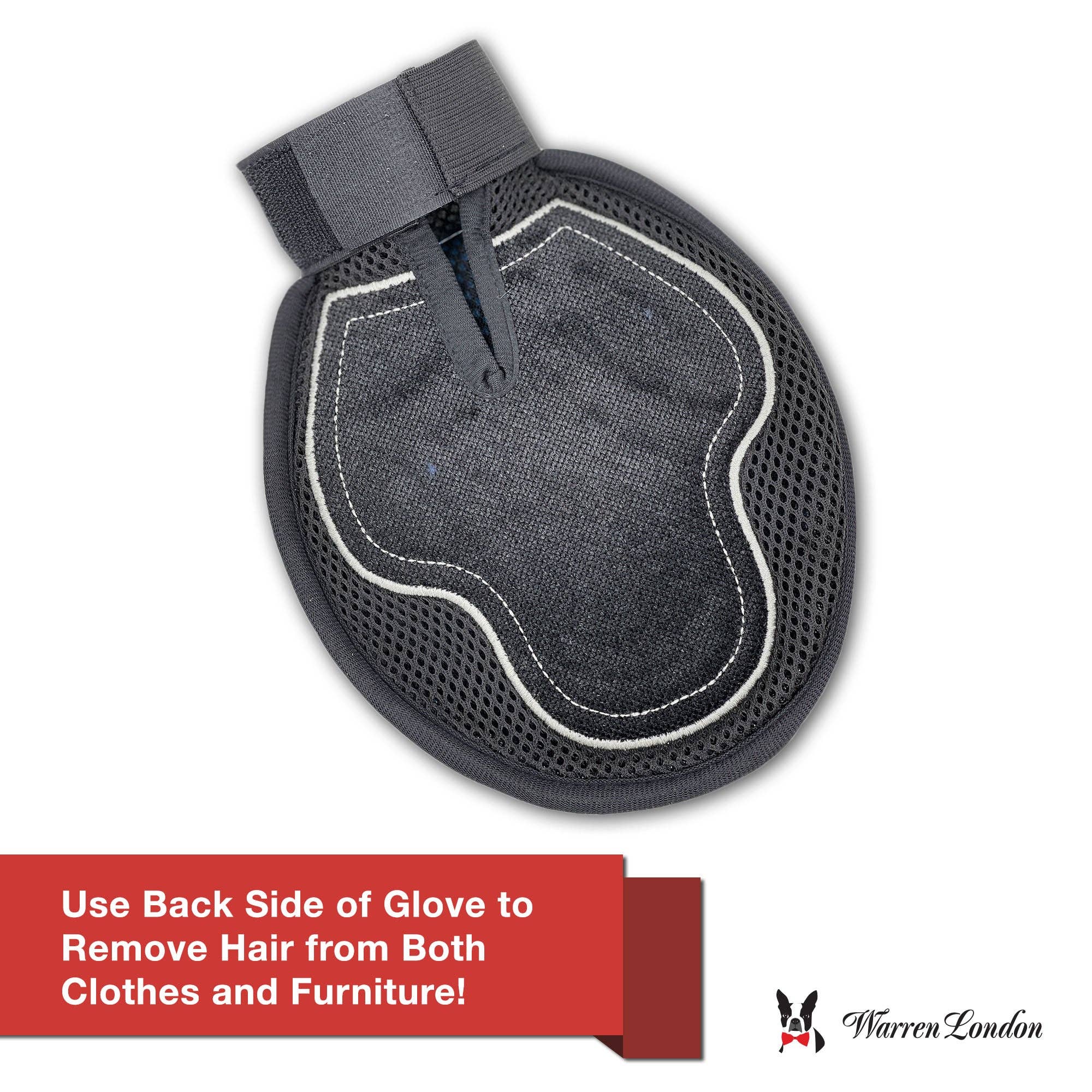 Warren London Dog Products - 2 in 1 Pet Grooming Glove for Dogs & Cats - Double Sided
