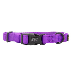 SASSY WOOF - Dog Collar - Neon Purple: Large