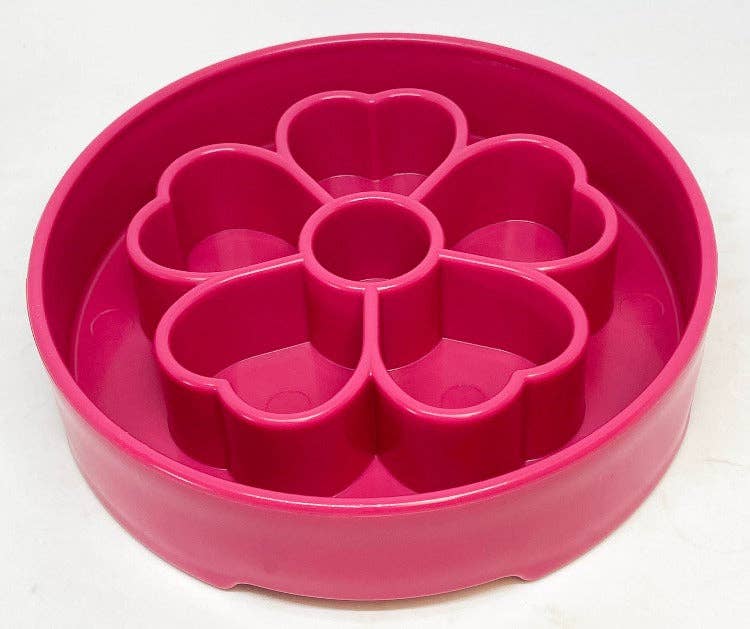 SodaPup Dog Toys - Flower Design eBowl Enrichment Slow Feeder Bowl for Dogs: Flower Bowl - Purple