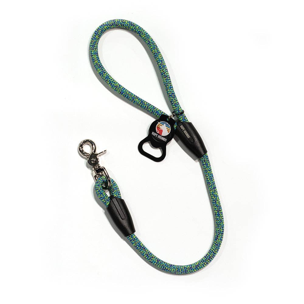 Rope Hounds - 2' Dog Traffic Lead - Greens: Tequila Lime