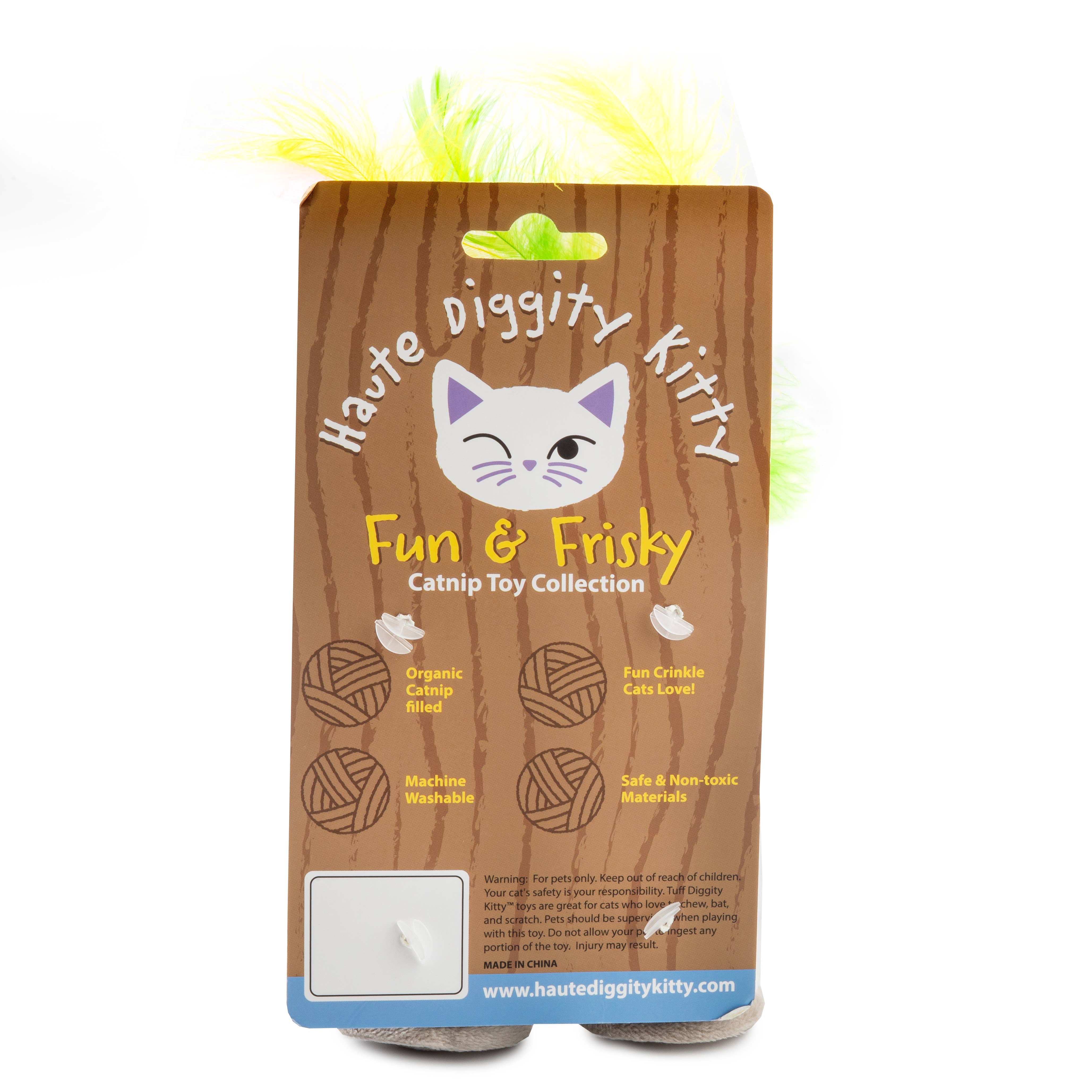 Haute Diggity Dog - White Paw (Mango & Lime) Organic Catnip Toys