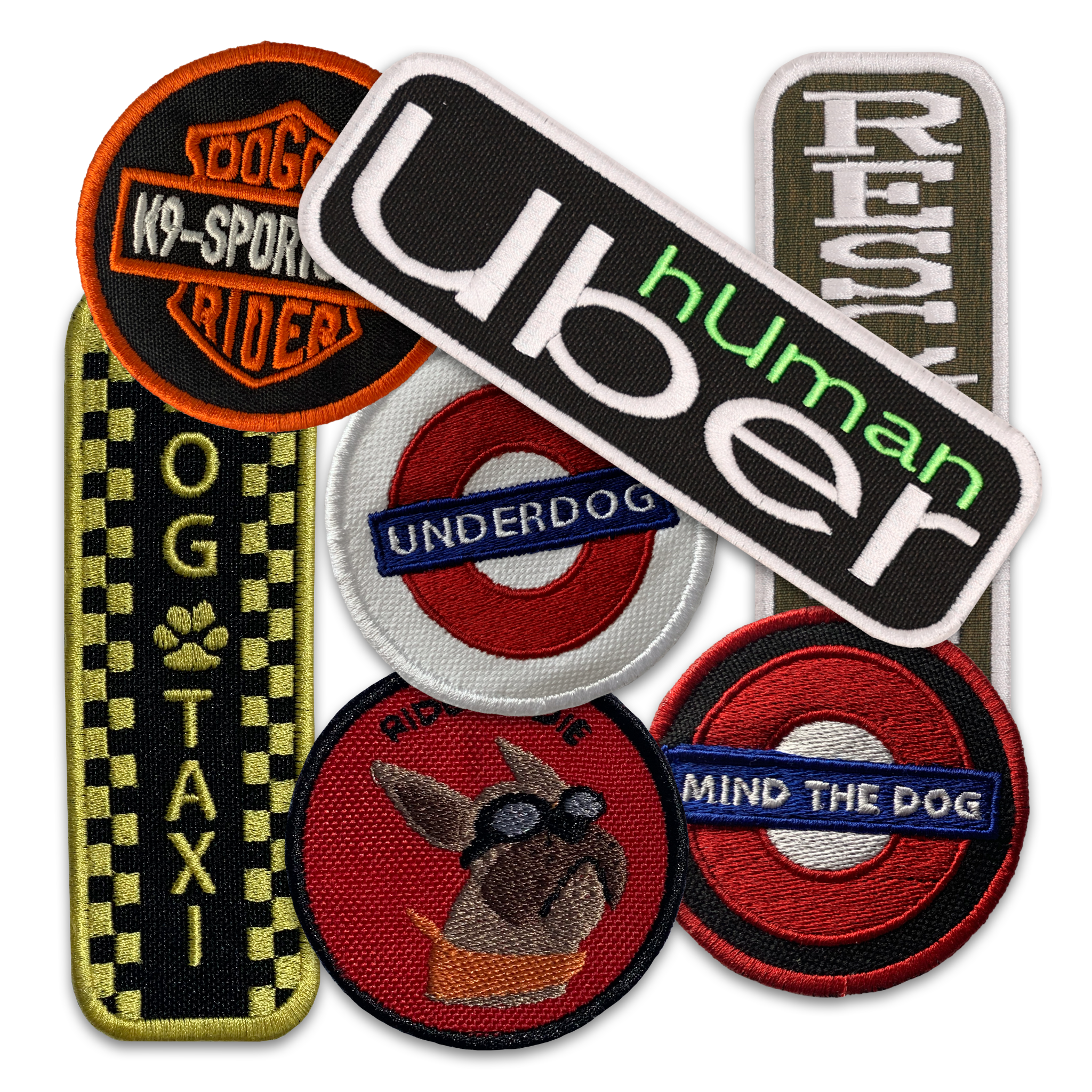 K9 Sport Sack - Assorted Patches: Ride or Die - Red- Circle / No