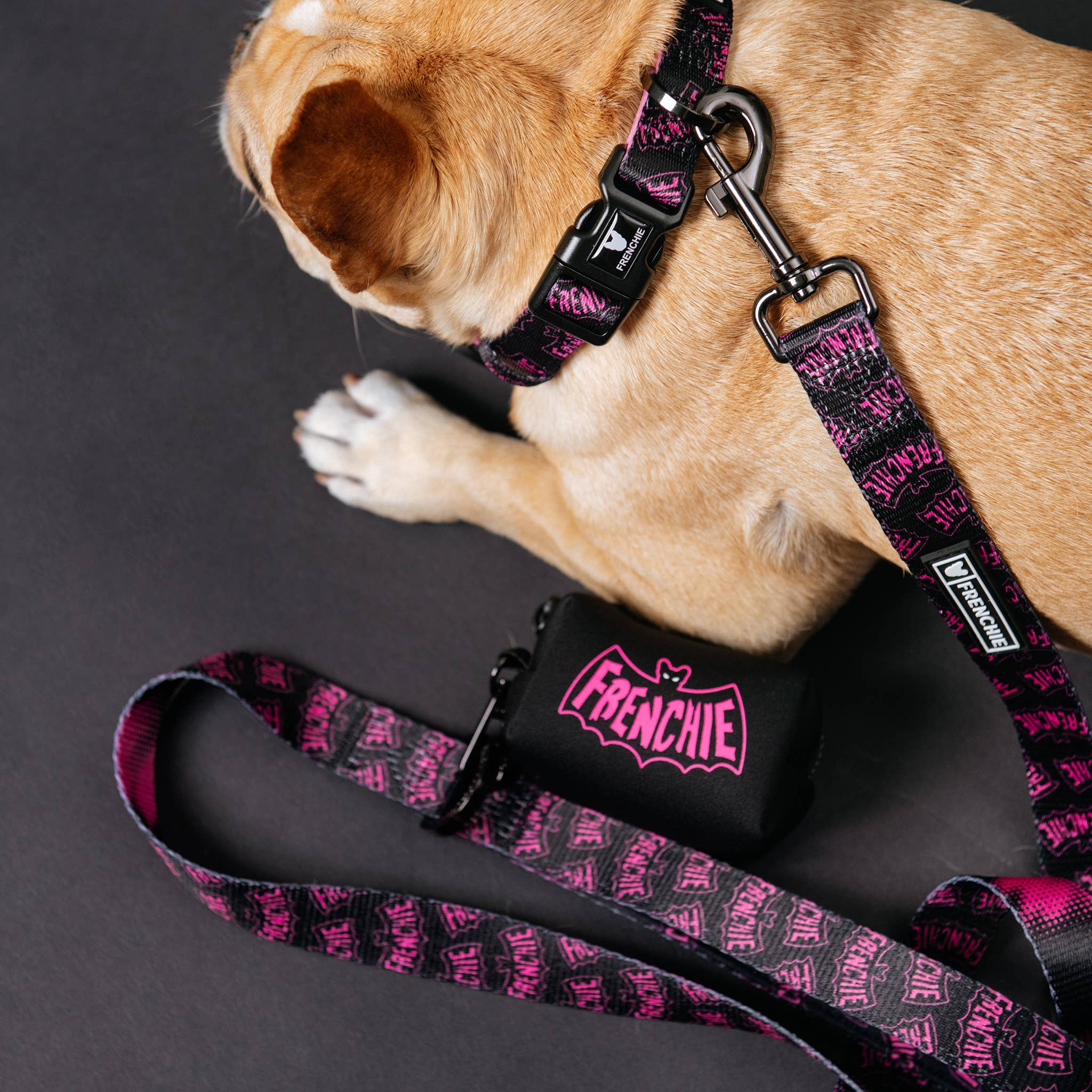 Frenchie - Frenchie Poo Bag Holder - Super Pig (Pink)
