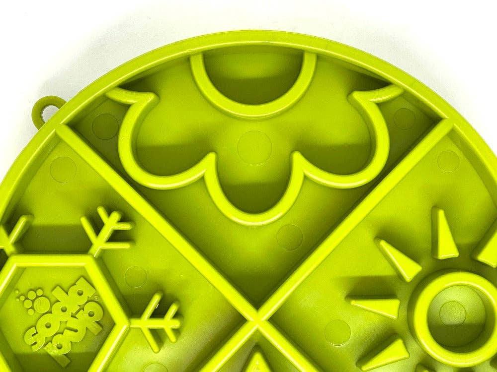 SodaPup Dog Toys - Four Seasons Design Shallow eBowl Enrichment Slow Feeder Bow: Orange