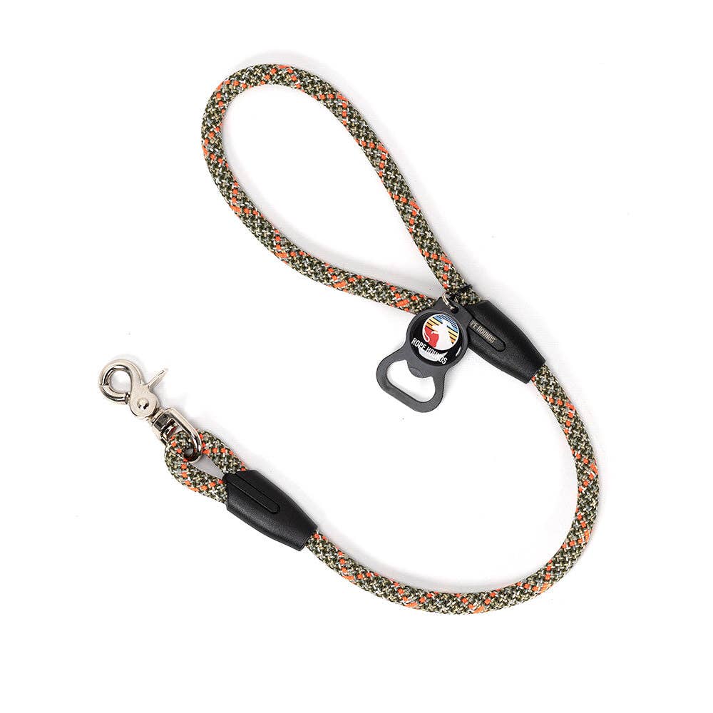 Rope Hounds - 2' Dog Traffic Lead - Greens: Tequila Lime