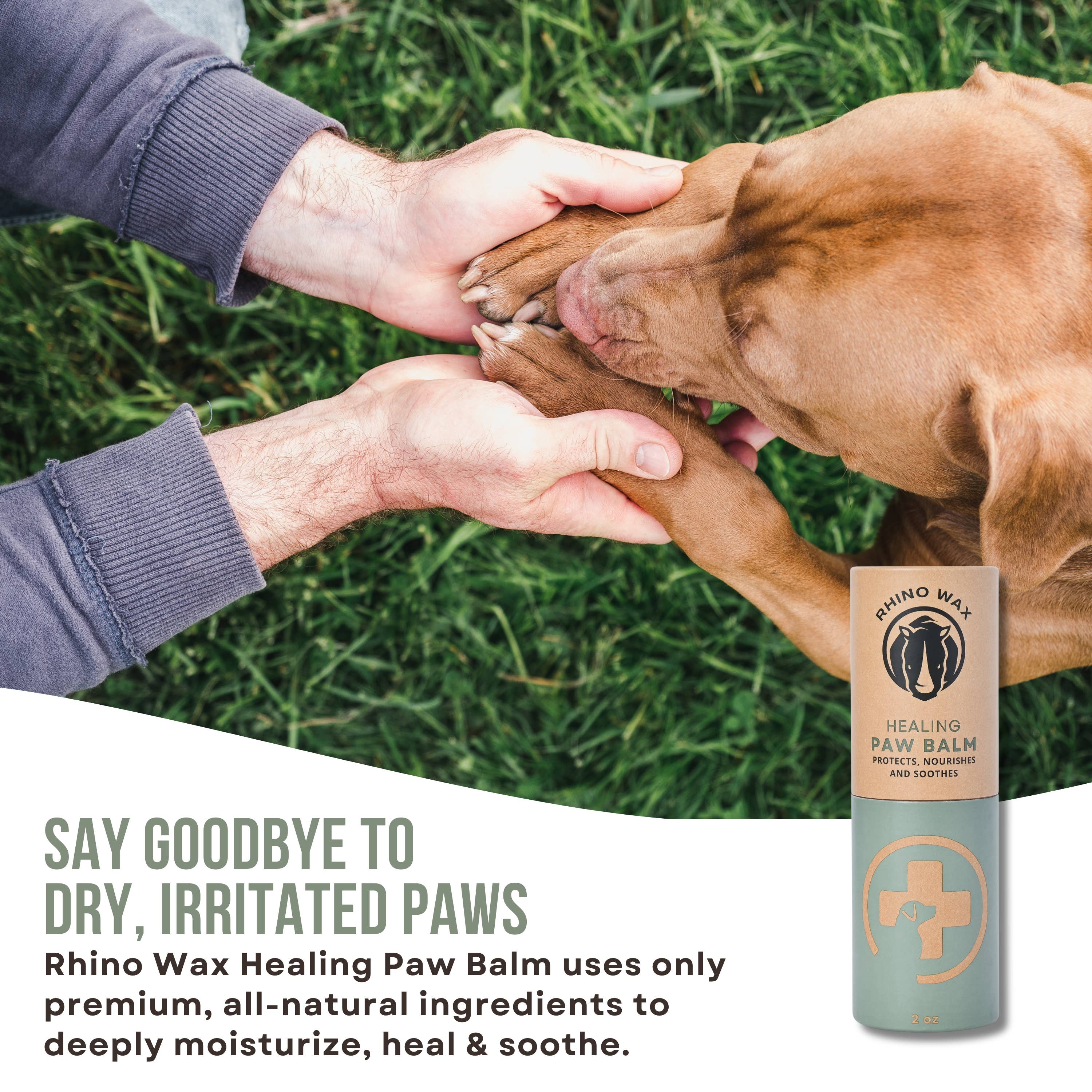 Rhino Wax - Dog Healing Paw Balm - 2oz