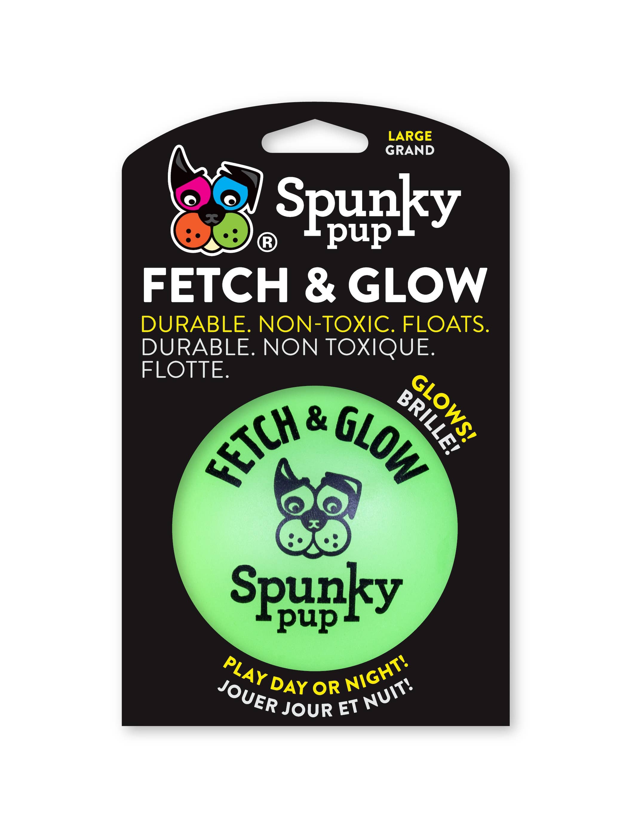 Spunky Pup - Fetch and Glow Ball: Medium