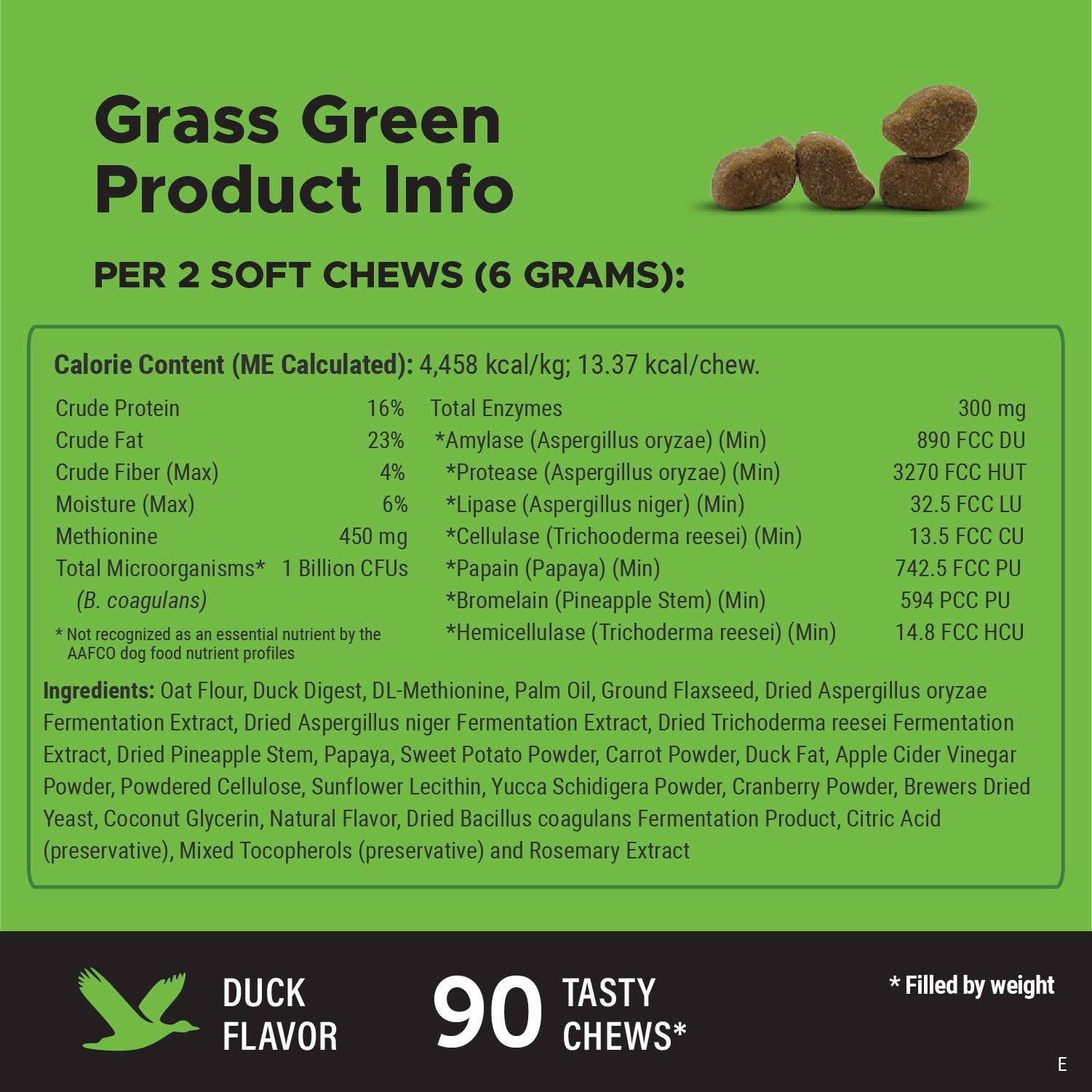 Pet Honesty - Grass Green (Duck Flavor)