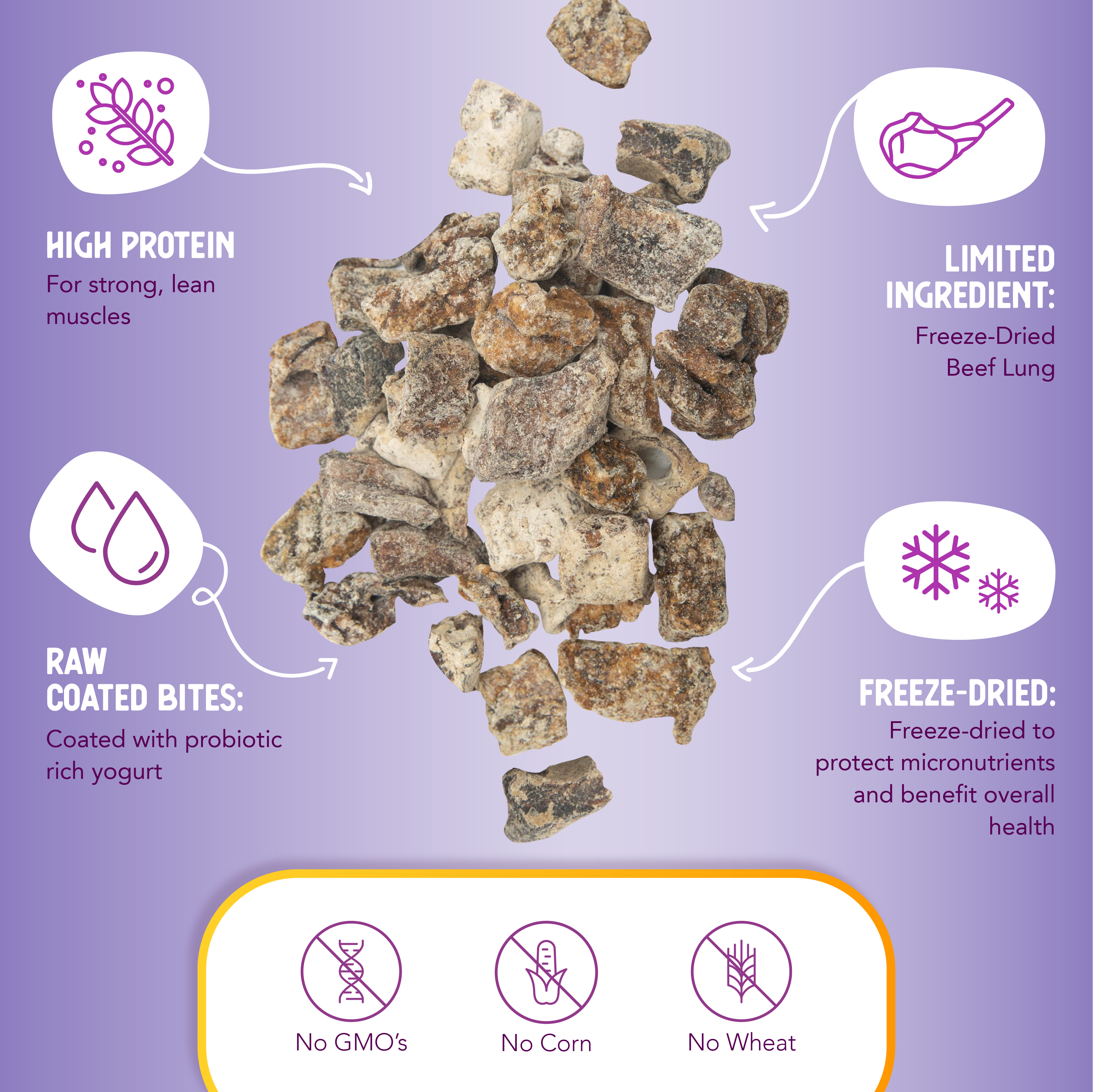 Health Extension Pet Care - Freeze Dried Duck & Yogurt Bully Puffs: 5-ounces