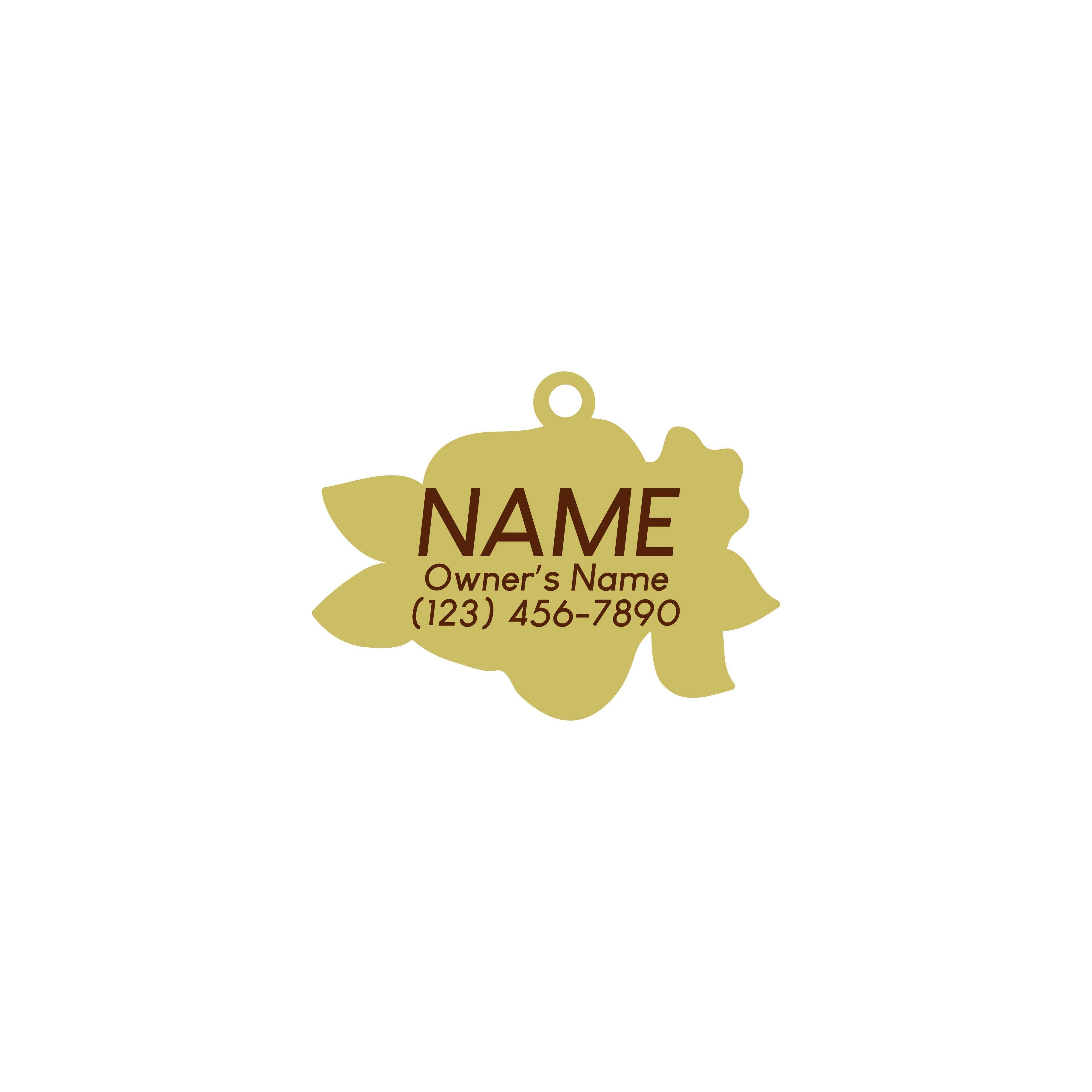 Two Tails Pet Company - Wild Flower Pet ID Tag
