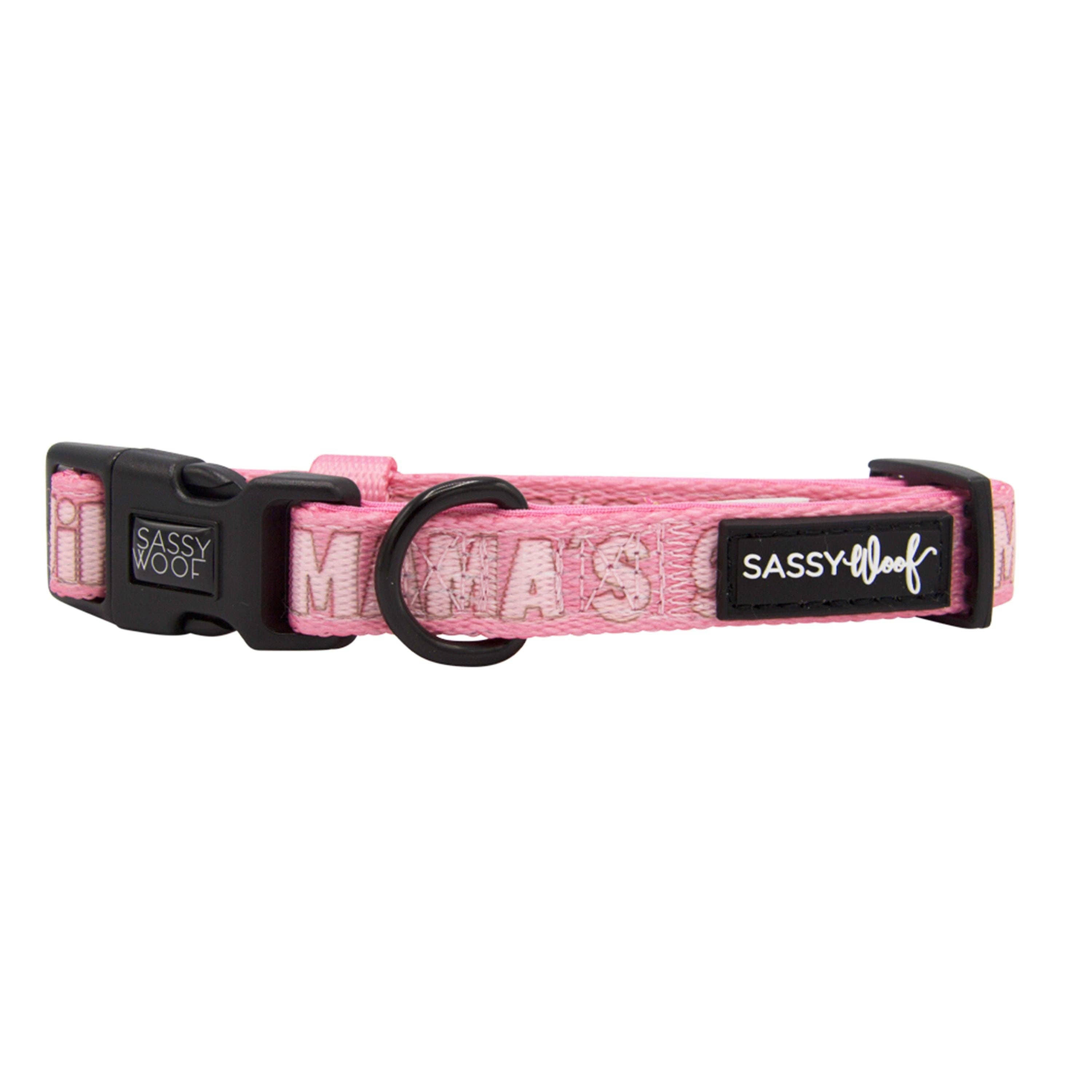 SASSY WOOF - Dog Collar - Mama's Girl: Large