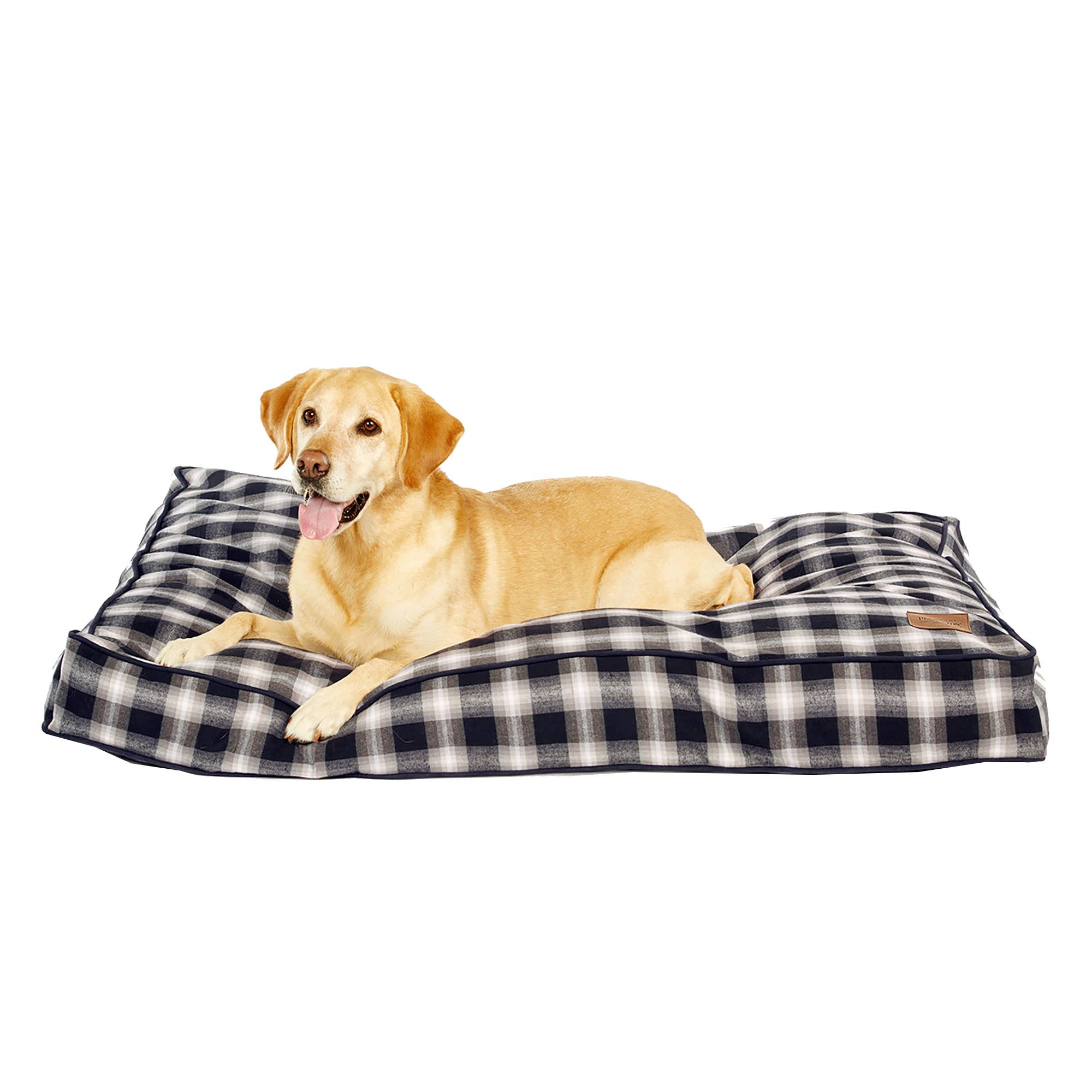 Pendleton Plaid Rectangular Pet Napper Dog Bed: L / Red Ombre
