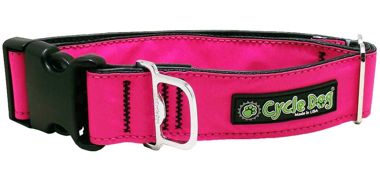 Cycle Dog Hot Pink MAX Reflective Dog Collar
