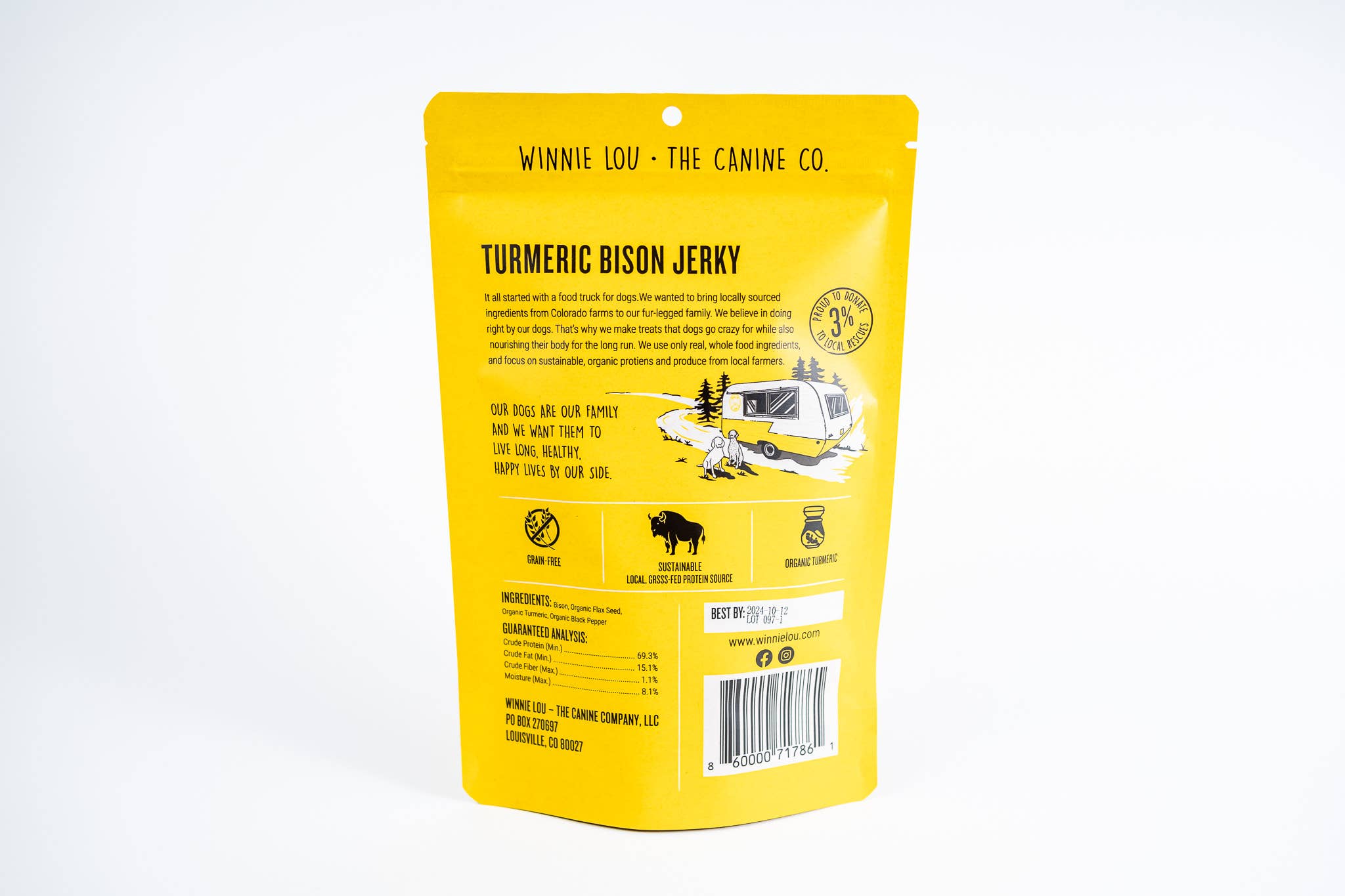 Winnie Lou - The Canine Co. - Turmeric Bison Jerky