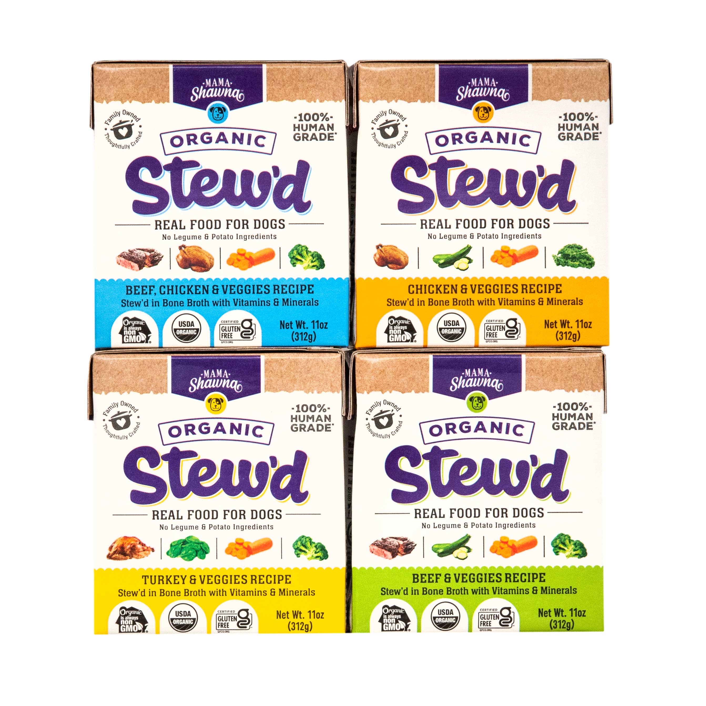 Mama Shawna - Stew'd Organic Dog Beef & Veggies Recipe: Purple