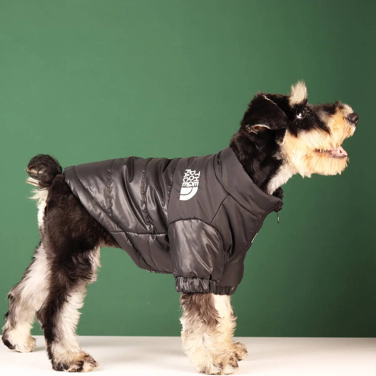 YIKELEATHER - Large Winter Pet Dog Clothes French Bulldog Puppy Warm Windproof Jacket Small Medium Dog Reflective Coat Chihuahua Pet Outfits: Black / M