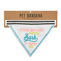 Santa Barbara Design Studio by Creative Brands - Pet Bandana - It's My Birthday And I'll Bark If I Want To