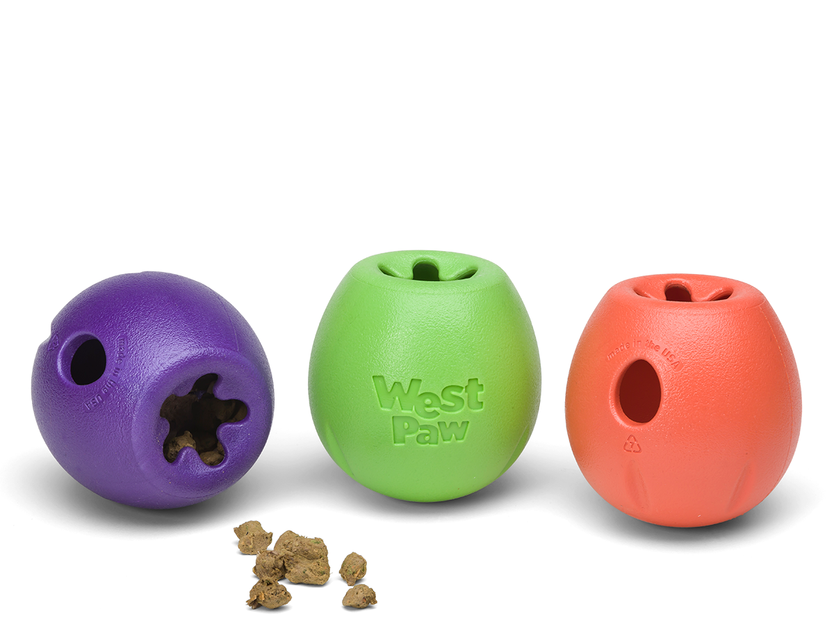 West Paw - Rumbl® Puzzle Treat-Dispensing Enrichment Dog Toy: S / Eggplant