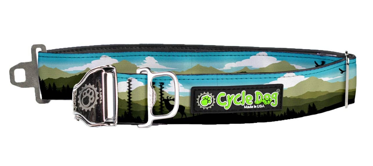 Cycle Dog - Elk Ridge Dog Collar: Latch-Lock Metal Buckle / Medium / Standard
