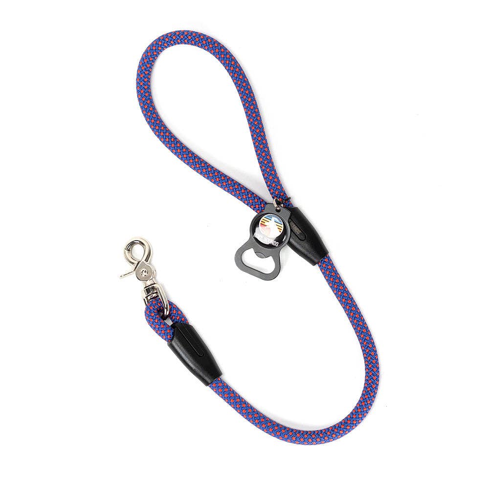 Rope Hounds - 2' Dog Traffic Lead - Blues: Evening Campfire