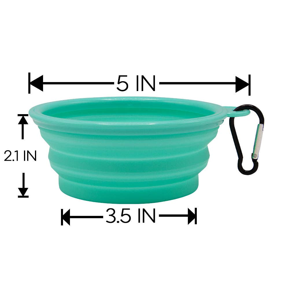 SASSY WOOF - Collapsible Dog Bowl - Sweet, but Always Hangry: Orange