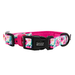 SASSY WOOF - Dog Collar - Floral Frenzy: XSmall