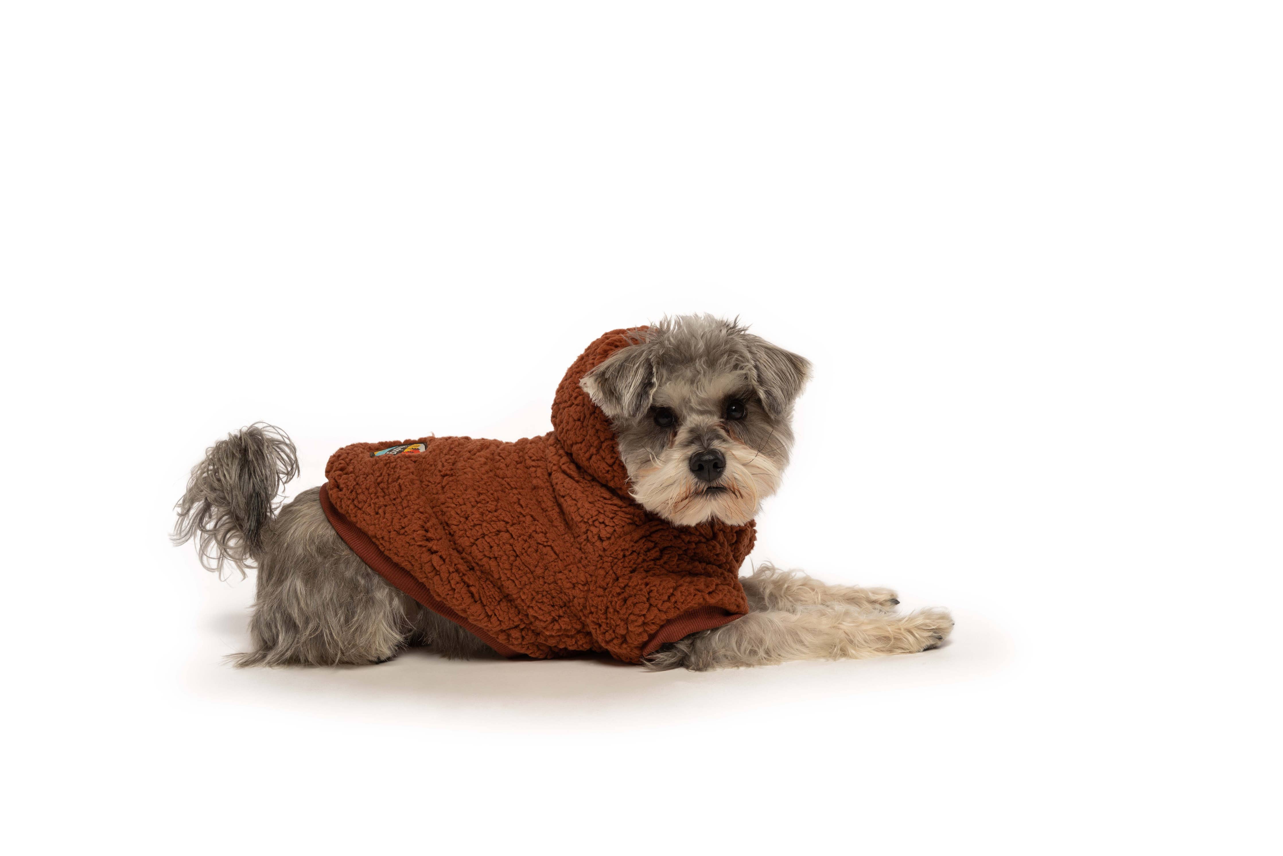 fabdog - Rust Sherpa Dog Hoodie: 8