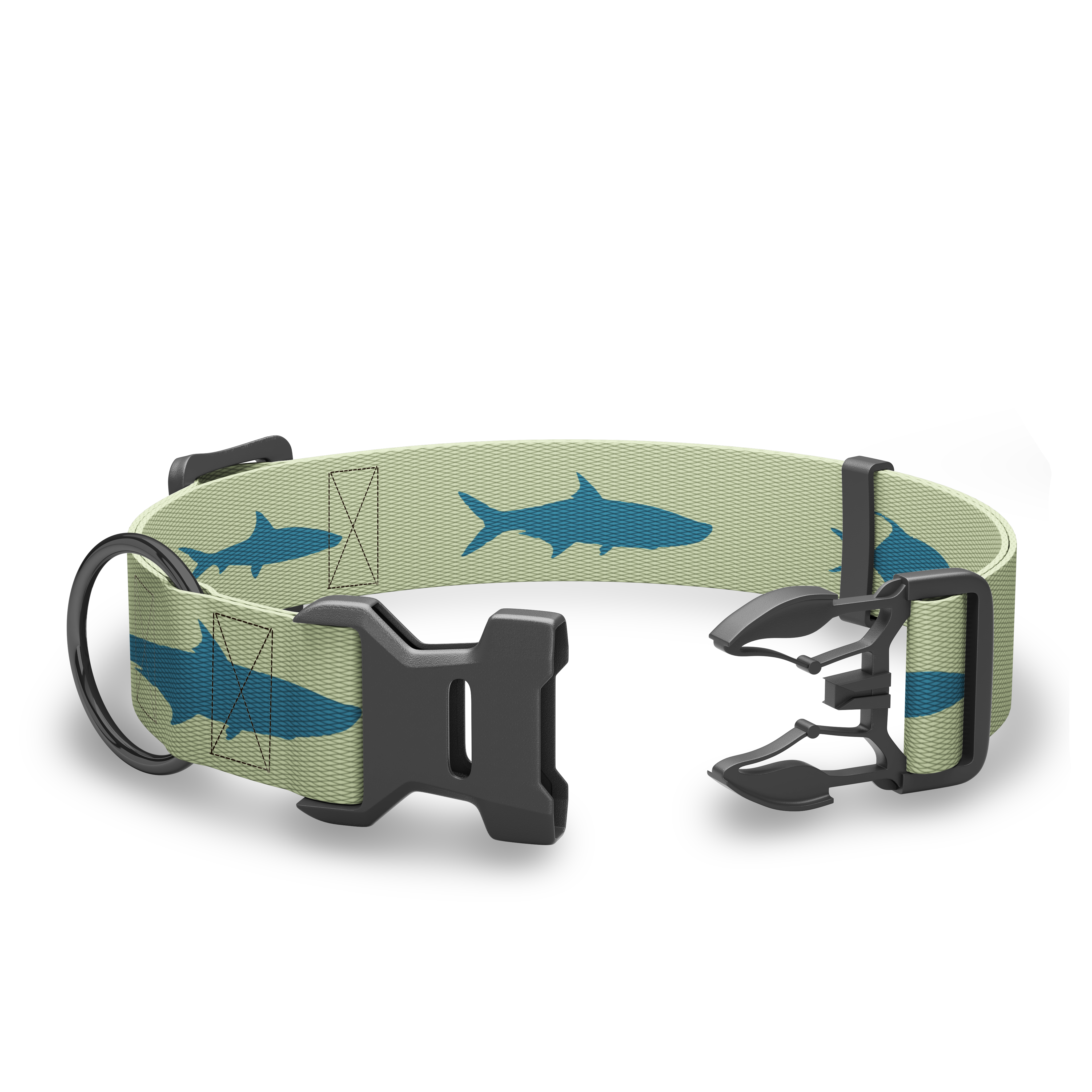 Wingo Outdoors - Coosa Dog Collar: Medium / Rainbow Trout