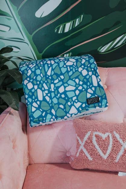 SASSY WOOF - Dog Blanket - Santorini