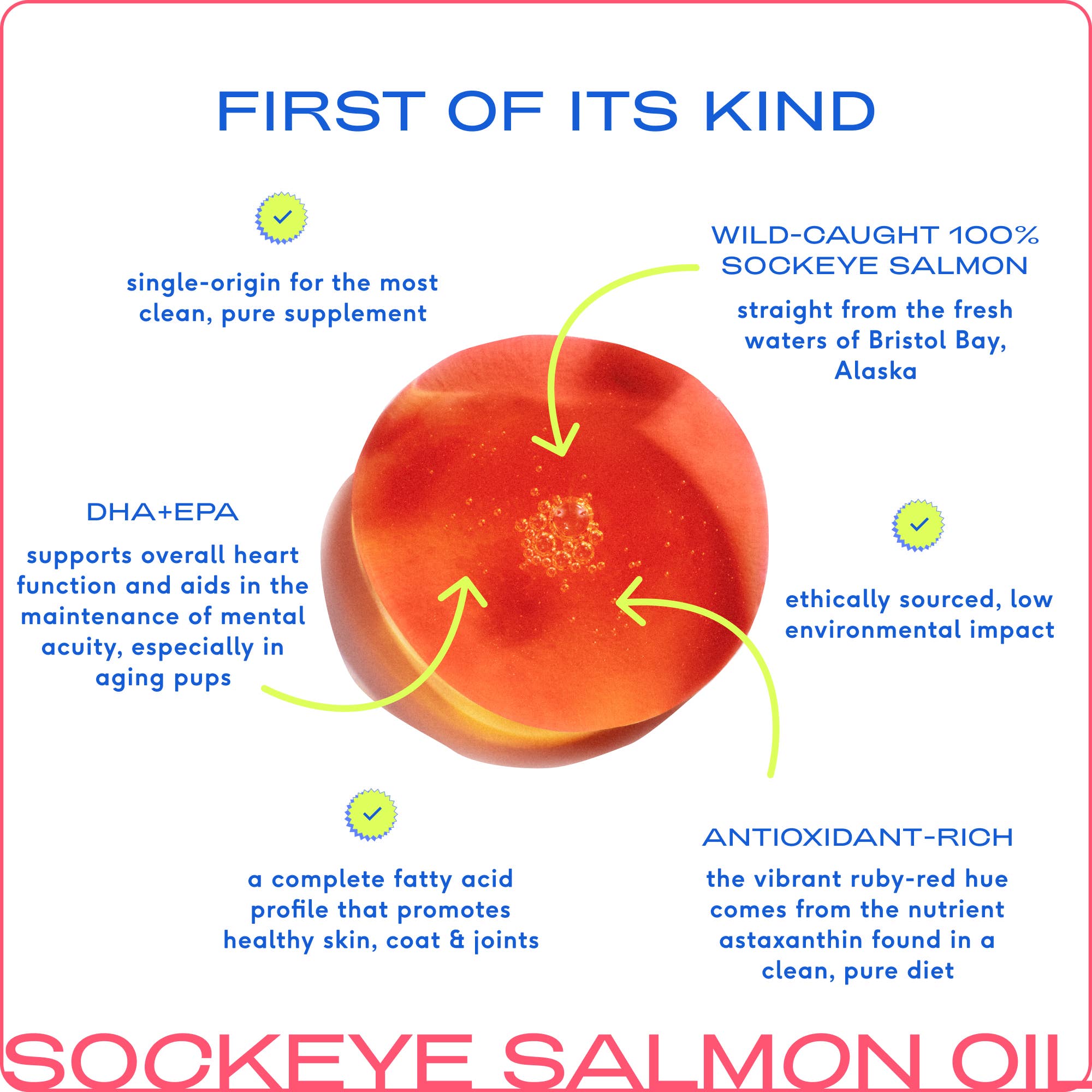 Native Pet - Wild-Caught Alaskan Sockeye Salmon Oil, Skin & Coat Health: 8 oz