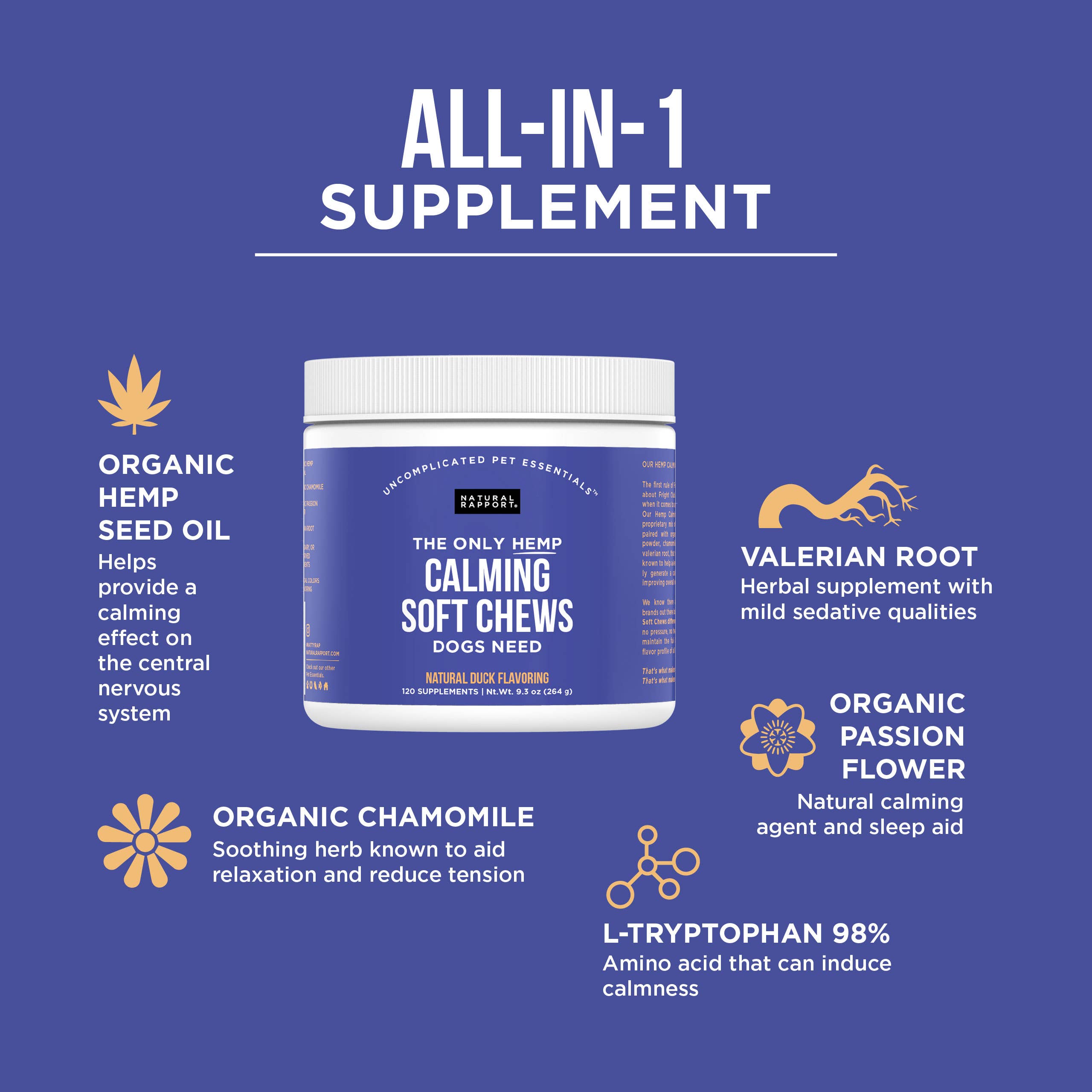 The Only Calming Soft Chews Dogs Need: 12 count pouch