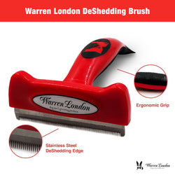Warren London Dog Products - Long Hair Brush: Large (Over 50lbs) / Red
