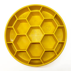 SodaPup Dog Toys - Honeycomb Design eBowl Enrichment Slow Feeder Bowl for Dogs: Blue