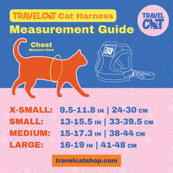 Travel Cat | Your Cat Backpack - "The True Adventurer" Reflective Cat & Kitten Harness: Black / M