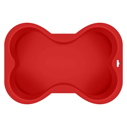 Puppy Cake LLC - Dog Bone Shaped Silicone Cake Pan: Pink