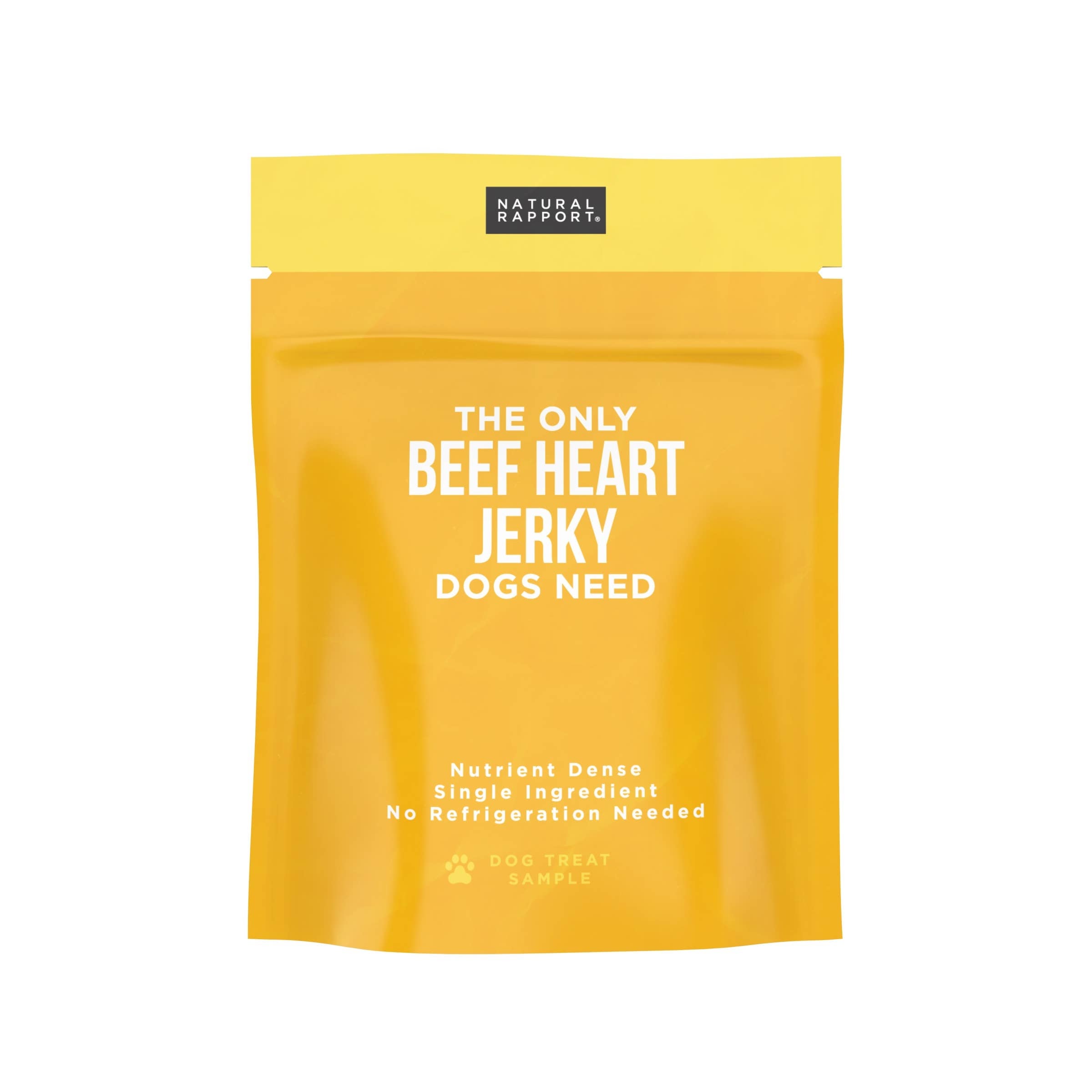 Natural Rapport - The Only Beef Heart Jerky Dogs Need: 4 oz bag