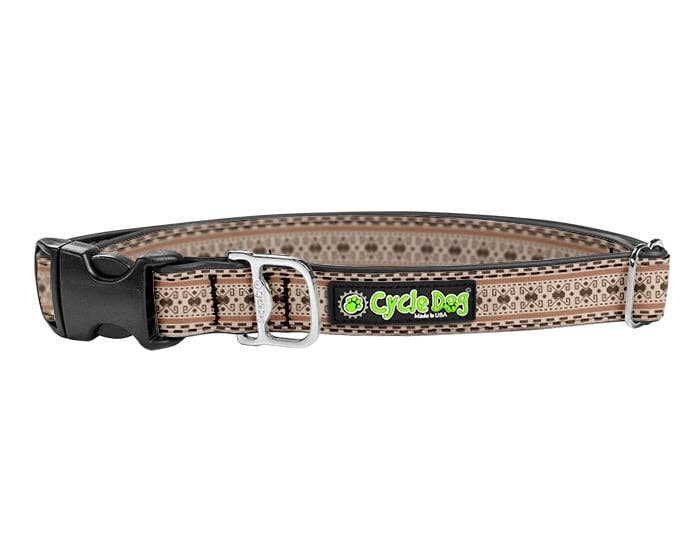 Cycle Dog - Dude Sweater Dog Collar: Latch-Lock Metal Buckle / Standard / Medium 12-21” (30-53 cm)