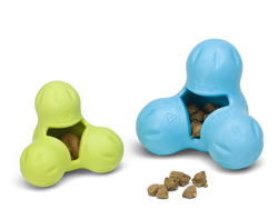 West Paw Tux® Puzzle Treat-Dispensing Slow Feeder Dog Toy: Small Blue